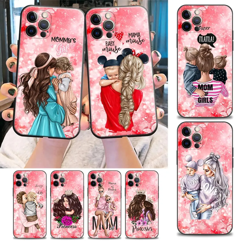 Fashion Baby Mom Girl Queen Phone Case for iPhone 11 12 13 Pro Max 7 8 SE XR XS Max 5 5s 6 6s Plus Black Soft Case Cover
Fashion Baby Mom Girl Queen Phone Case for iPhone 11 12 13 Pro Max 7 8 SE XR XS Max 5 5s 6 6s Plus Black Soft Case Cover