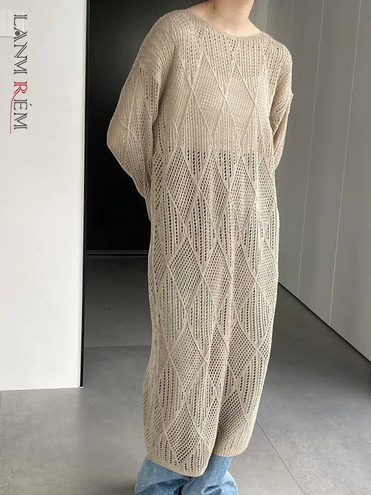 LANMREM Hollow Out Knitting Dress Women Casual Round Neck Long Sleeves Loose Fit Solid Color Dresses Fashion 2023 New 2AA2047
LANMREM Hollow Out Knitting Dress Women Casual Round Neck Long Sleeves Loose Fit Solid Color Dresses Fashion 2023 New 2AA2047
