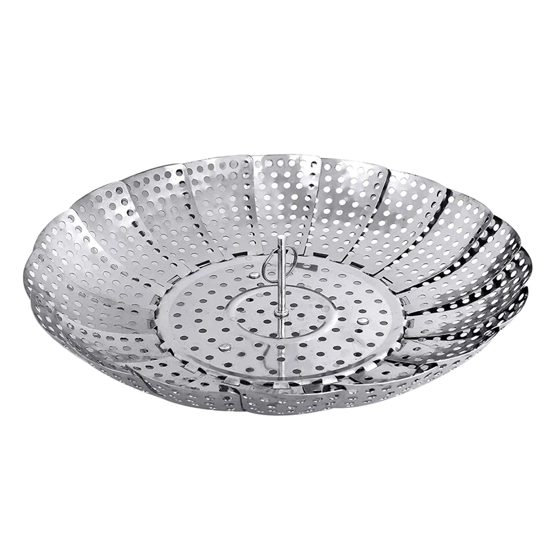 Folding Veggie Vegetable Steamer Basket,Stainless Steel Steamer Basket For Cooking Food,Fit Size Pot 5.9Inch To 9.8 Inch
Folding Veggie Vegetable Steamer Basket,Stainless Steel Steamer Basket For Cooking Food,Fit Size Pot 5.9Inch To 9.8 Inch