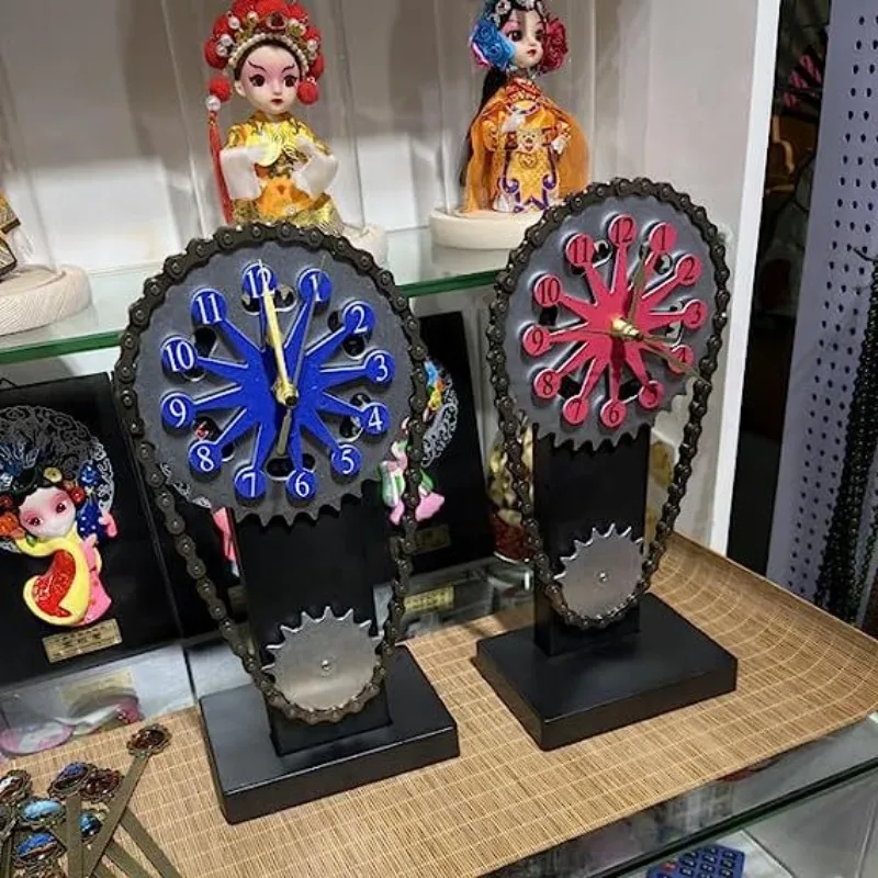 Chain Gear Rotating Clock Vintage Mechanical Wind Art Hands Desktop Clocks Restaurant Bar Personalized Decorative Ornaments
Chain Gear Rotating Clock Vintage Mechanical Wind Art Hands Desktop Clocks Restaurant Bar Personalized Decorative Ornaments
