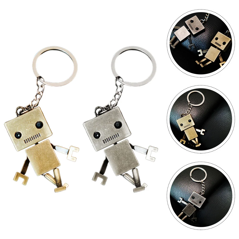 2 pcs Vintage Key Chain Metal Robot Key Rings Bag Charm Pendant Keychain Purse Charms
2 pcs Vintage Key Chain Metal Robot Key Rings Bag Charm Pendant Keychain Purse Charms