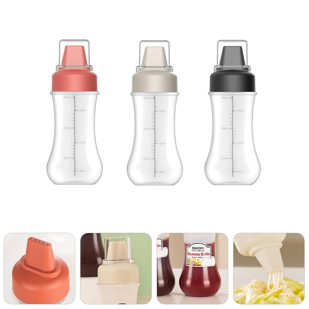 3 Pcs Squeeze Bottle Clear Squeeze Bottle Ketchup Dispenser Kitchen Belt Salad Dressing 5-hole Pp Material Reusable Empty
3 Pcs Squeeze Bottle Clear Squeeze Bottle Ketchup Dispenser Kitchen Belt Salad Dressing 5-hole Pp Material Reusable Empty