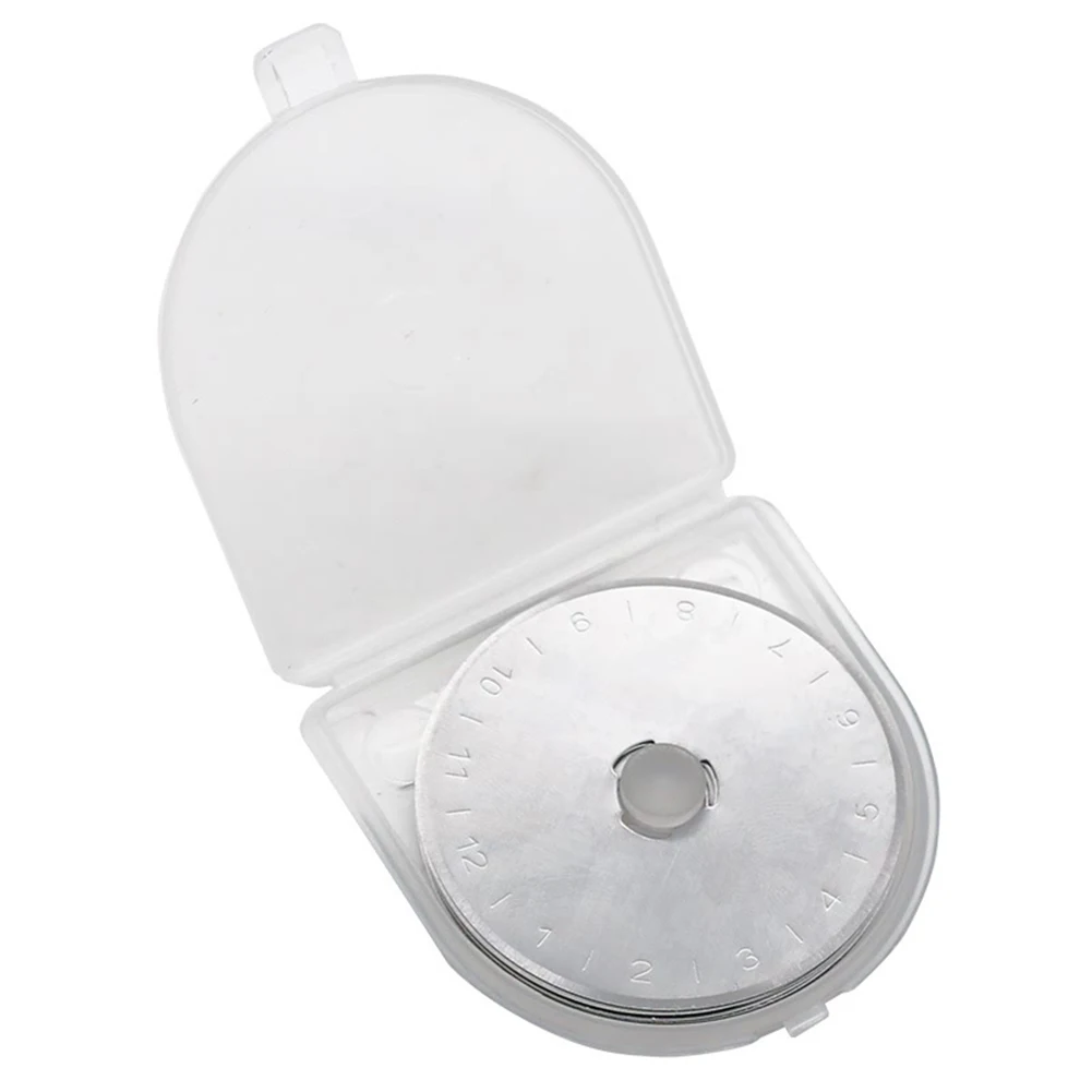 10PCS 45mm Rotary Blades Round Trimmer Fabric Rotary Cutter Blades With Plastic Box For Sewing Cutting Crafting Fabric Leather
10PCS 45mm Rotary Blades Round Trimmer Fabric Rotary Cutter Blades With Plastic Box For Sewing Cutting Crafting Fabric Leather