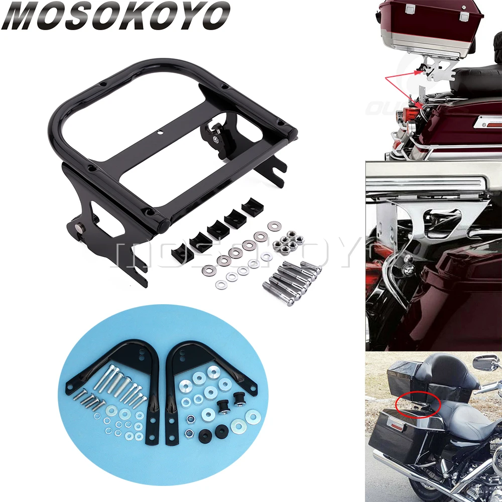 Motorcycle Detachable Pack Luggage Rack Docking Hardware Kits For Harley Tour Pak Touring 97-08 Street Electra Glide Road King
Motorcycle Detachable Pack Luggage Rack Docking Hardware Kits For Harley Tour Pak Touring 97-08 Street Electra Glide Road King