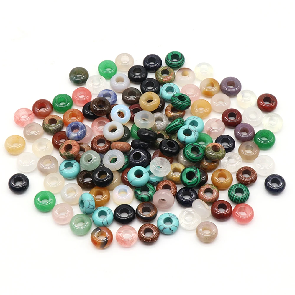 Fine Natural Stone Hole Bead Big Hole Turquoise Malachite Abacus Bead for Jewelry Making Diy Girls' Necklace Bracelet Supplies
Fine Natural Stone Hole Bead Big Hole Turquoise Malachite Abacus Bead for Jewelry Making Diy Girls' Necklace Bracelet Supplies