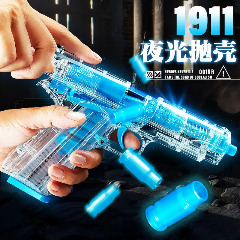 Luminous Pistol Shell-ejecting Soft Bullet Gun Manually Loaded Can Fire Boy Toy Gun Fluorescent M1911 Children's Gun
Luminous Pistol Shell-ejecting Soft Bullet Gun Manually Loaded Can Fire Boy Toy Gun Fluorescent M1911 Children's Gun