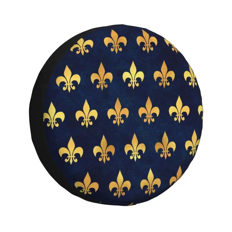 Royal Gold Blue Grunge Fleur De Lis Spare Tire Cover for Toyota Land Cruiser Prado Jeep RV SUV Car Wheel Protector Covers
Royal Gold Blue Grunge Fleur De Lis Spare Tire Cover for Toyota Land Cruiser Prado Jeep RV SUV Car Wheel Protector Covers