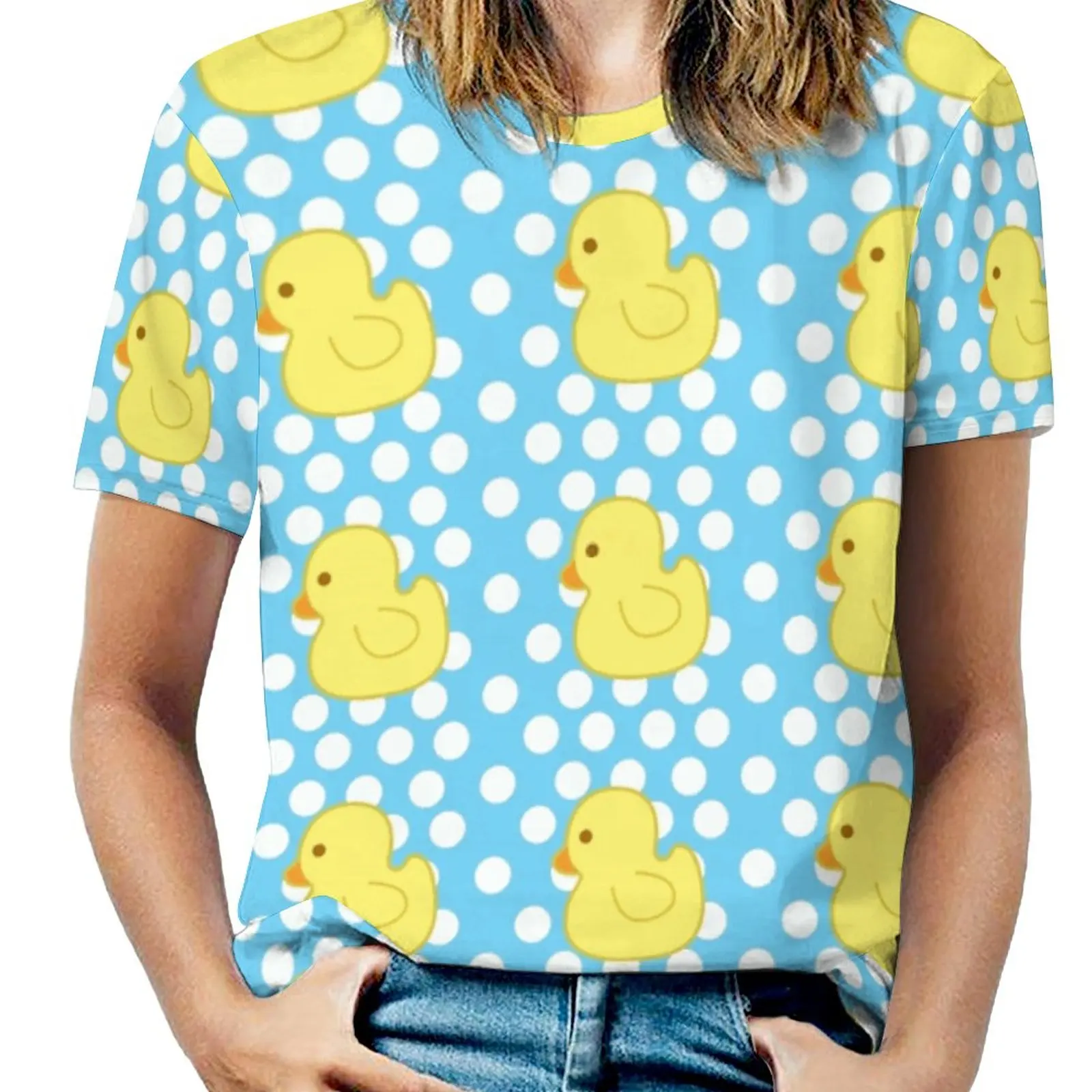 Duck! Women T-Shirt Crewneck Casual Short Sleeve Tops Summer Tees Duck Rubber Duck Cute Rubber Yellow Ducks Ducky Funny Rubber
Duck! Women T-Shirt Crewneck Casual Short Sleeve Tops Summer Tees Duck Rubber Duck Cute Rubber Yellow Ducks Ducky Funny Rubber