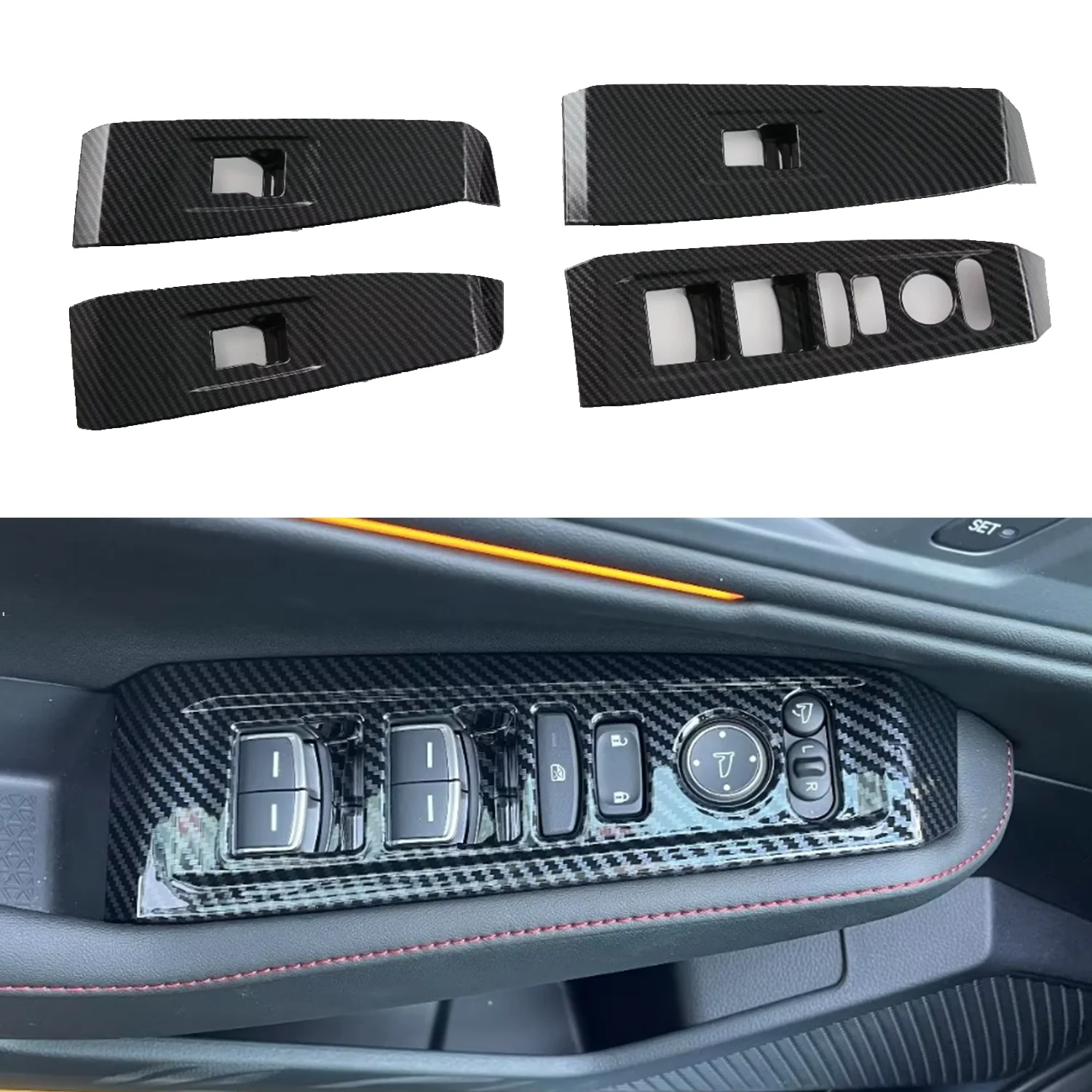 for Honda Accord (CY) 2023 LHD!! Carbon Black Interior Door Window Lift Control Switch Button Cover Trim ABS Car Accesories 4pcs
for Honda Accord (CY) 2023 LHD!! Carbon Black Interior Door Window Lift Control Switch Button Cover Trim ABS Car Accesories 4pcs
