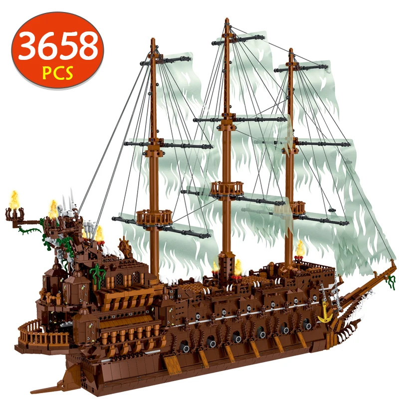 3658pcs Flying Dutchman Netherlands Pirate Boat Building Blocks Movie City Oversized Ship Model Bricks Toys for Kids Gifts
3658pcs Flying Dutchman Netherlands Pirate Boat Building Blocks Movie City Oversized Ship Model Bricks Toys for Kids Gifts