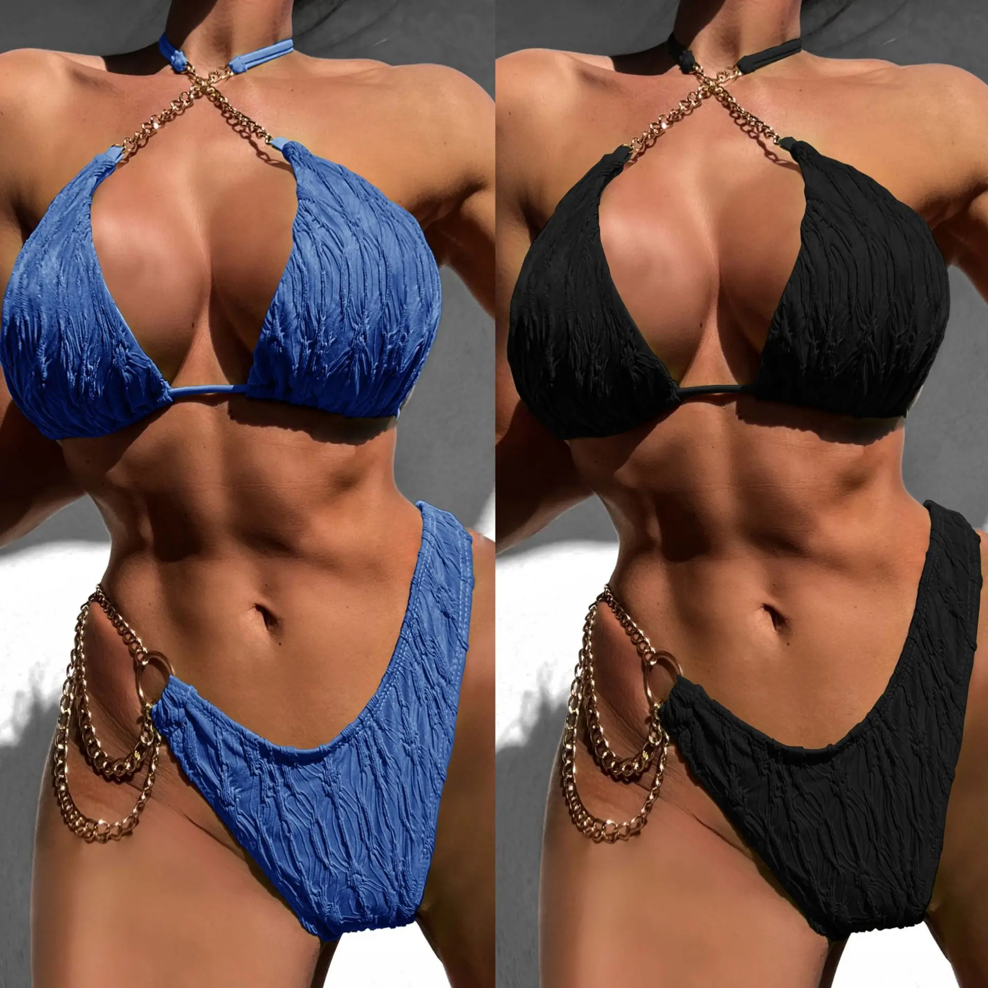 

2023 European And American New Three-dimensional Fabric With Good Elasticity And Sexy Bikini Swimwear