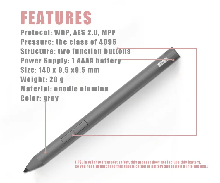 Stylus pen for Lenovo Xiaoxin Pad Stylus Pen for Lenovo Xiaoxin P11 P11 Pro P11 Plus Stylus 4096 pressure
Stylus pen for Lenovo Xiaoxin Pad Stylus Pen for Lenovo Xiaoxin P11 P11 Pro P11 Plus Stylus 4096 pressure