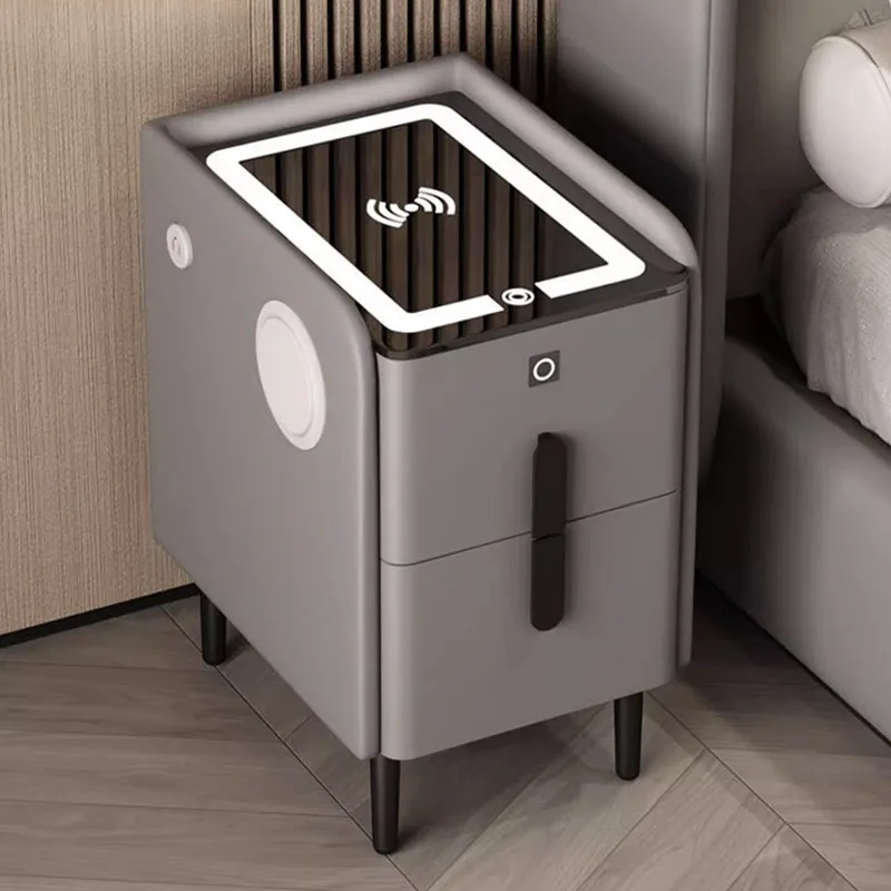 Multifunctional Minimalist Nightstands Storage Gray Small Smart Bedside Table With Wireless Charger Nachttisch Bedroom Furniture
Multifunctional Minimalist Nightstands Storage Gray Small Smart Bedside Table With Wireless Charger Nachttisch Bedroom Furniture