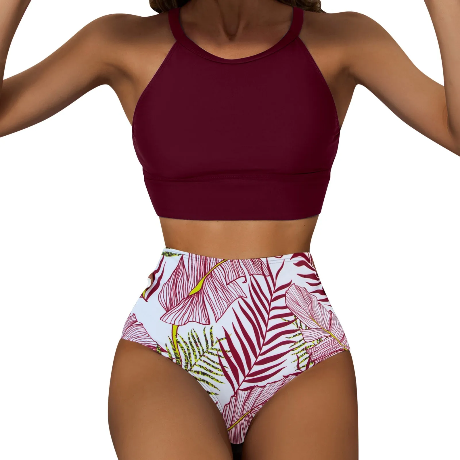 Split Sexy Waist Swimsuit Sports High Bikini Women's Printed Tropical Swimwears Tankinis Set Swimwears bikini top
Split Sexy Waist Swimsuit Sports High Bikini Women's Printed Tropical Swimwears Tankinis Set Swimwears bikini top