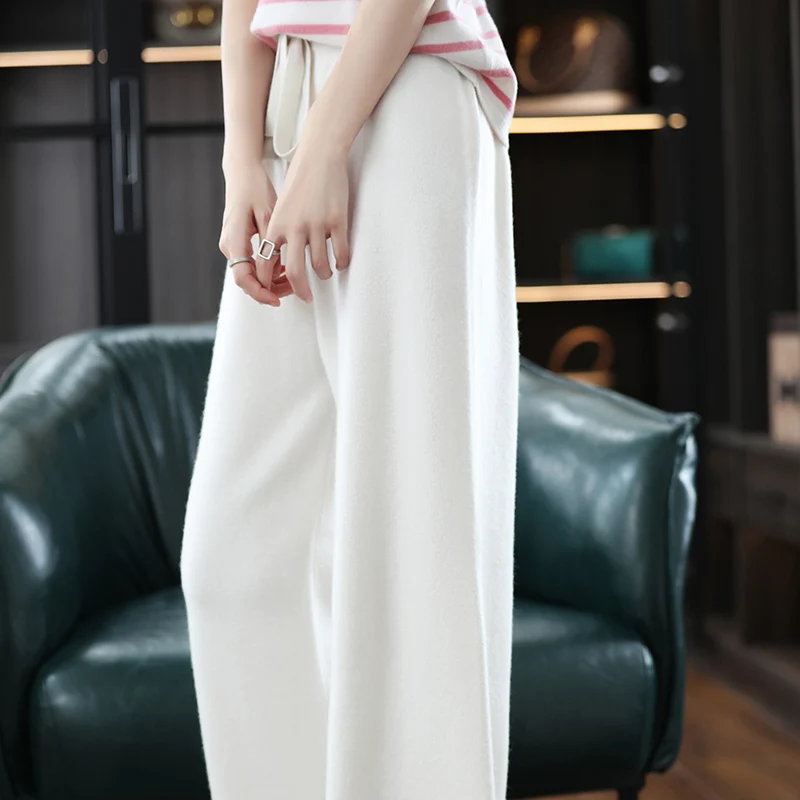2023Woolen Pants Ladies Autumn/Winter 100% Pure Wool Fashion Casual Moped Pants Knitted Straight Leg Pants Go With Everything
2023Woolen Pants Ladies Autumn/Winter 100% Pure Wool Fashion Casual Moped Pants Knitted Straight Leg Pants Go With Everything