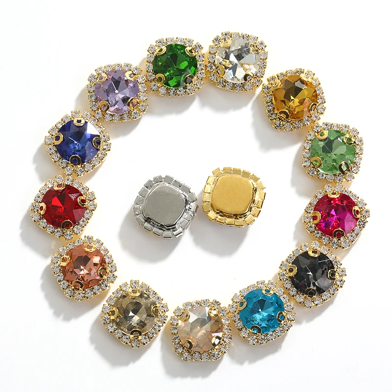 12mm 10/20pcs Gemstone Flower Rhinestone Round Crystal Pointback Strass Jewerlry Stone With Claw DIY Sewing Buttons In Clothes
12mm 10/20pcs Gemstone Flower Rhinestone Round Crystal Pointback Strass Jewerlry Stone With Claw DIY Sewing Buttons In Clothes