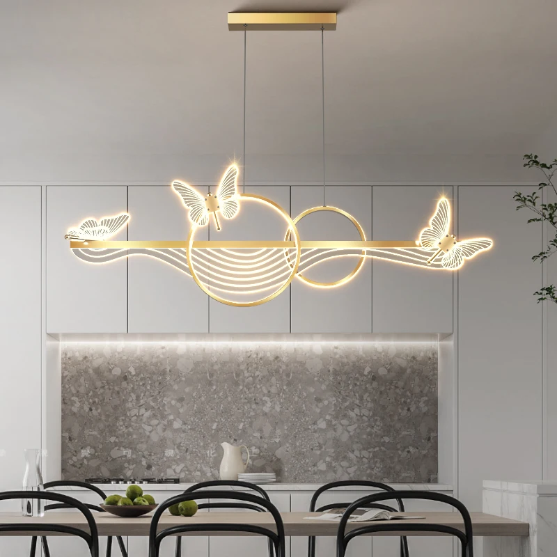 Nordic Light Luxury Dining Room LED Chandelier Modern Rectangular Black/Gold Kitchen Pendant Lamps Creative Study
Nordic Light Luxury Dining Room LED Chandelier Modern Rectangular Black/Gold Kitchen Pendant Lamps Creative Study