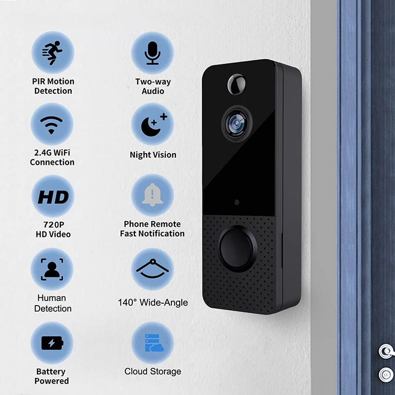 Smart Video Doorbell Camera Wireless Visual Doorbell Variable Sound Two-Way Camera Remote Control For Home Monitor
Smart Video Doorbell Camera Wireless Visual Doorbell Variable Sound Two-Way Camera Remote Control For Home Monitor