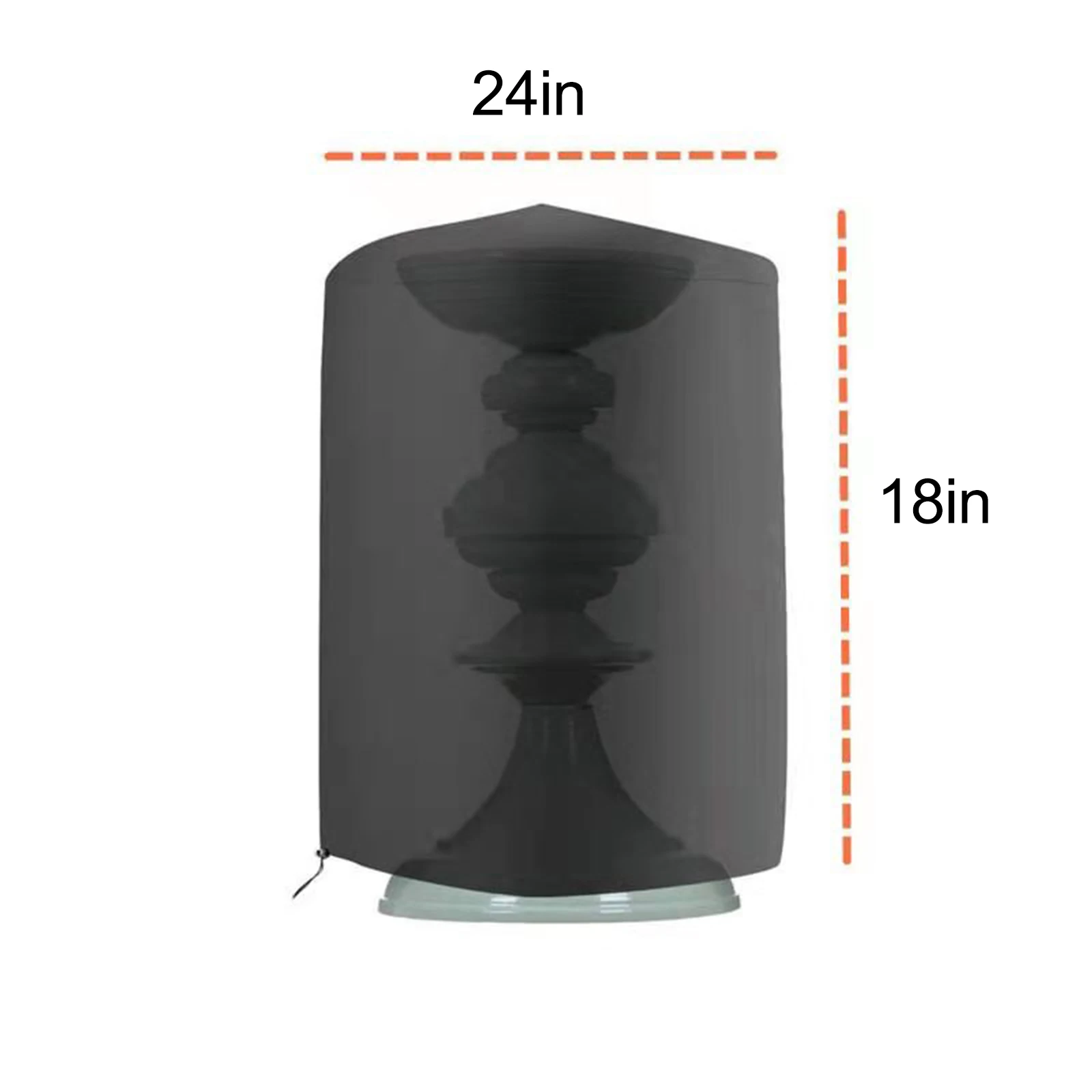 Bird Bath Cover 18H × 24D Inch Black All Weather Fountain Dust Cover With Drawstring Outdoor Garden Waterproof Protective Cover
Bird Bath Cover 18H × 24D Inch Black All Weather Fountain Dust Cover With Drawstring Outdoor Garden Waterproof Protective Cover