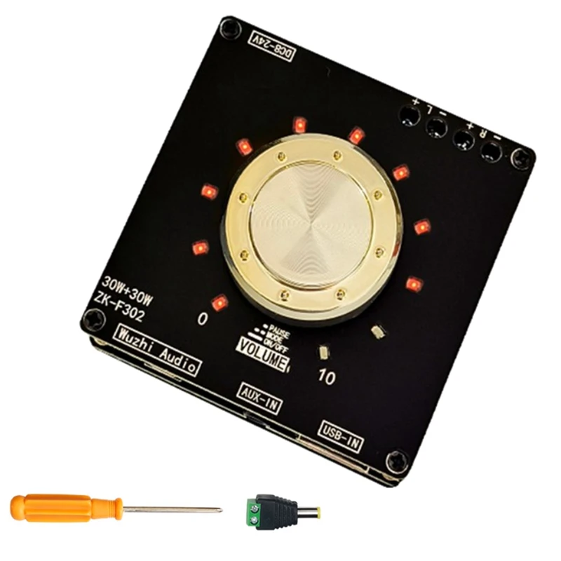 ZK-F302 TPA3118 30W+30W Bluetooth Stereo Amplifier Board 2.0 Channel Power Amplifier Module
ZK-F302 TPA3118 30W+30W Bluetooth Stereo Amplifier Board 2.0 Channel Power Amplifier Module