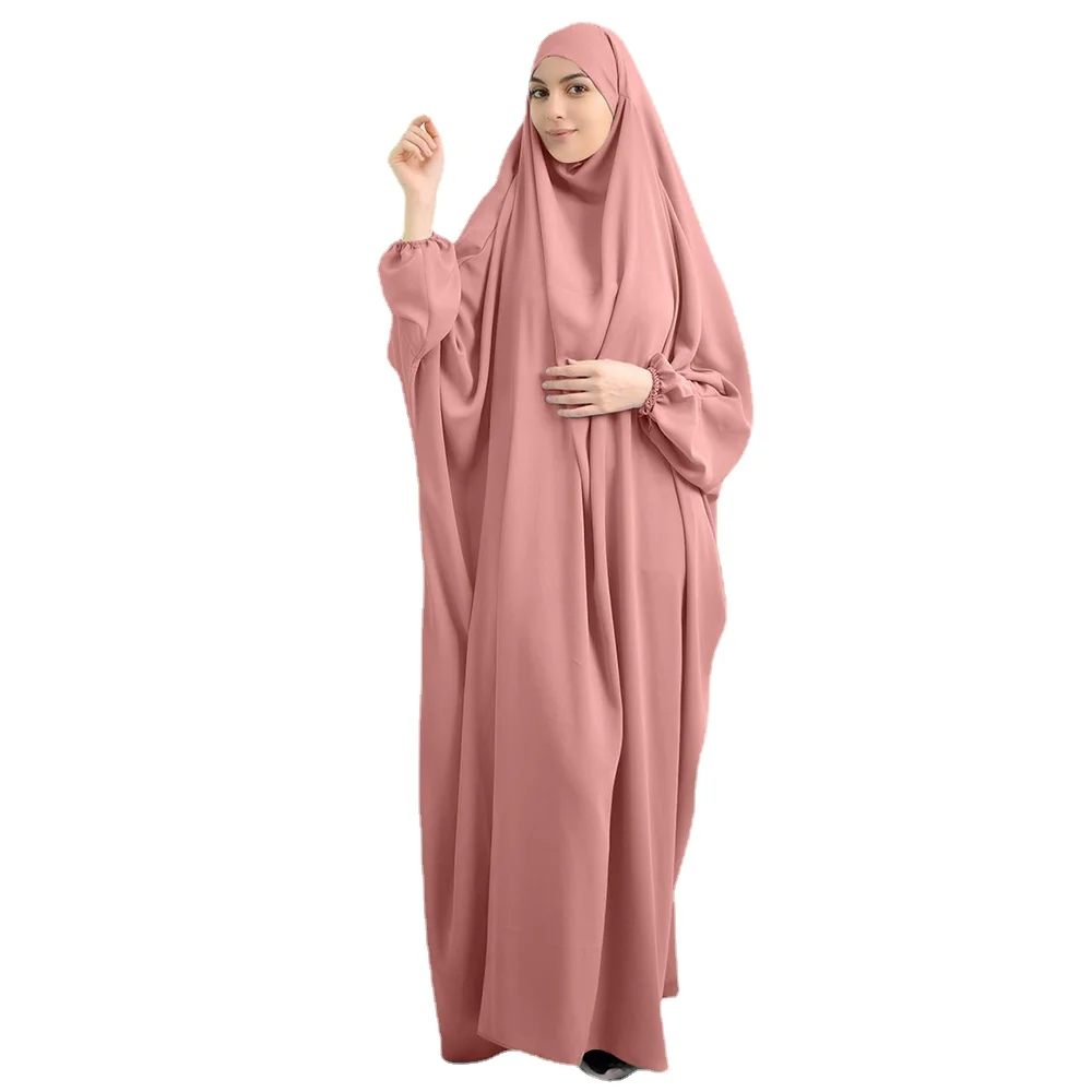 10 colors Hooded Muslim Women Hijab Dress Prayer Garment dress Abaya Long Khimar Full Cover Ramadan Gown Abayas Islamic Clothes
10 colors Hooded Muslim Women Hijab Dress Prayer Garment dress Abaya Long Khimar Full Cover Ramadan Gown Abayas Islamic Clothes