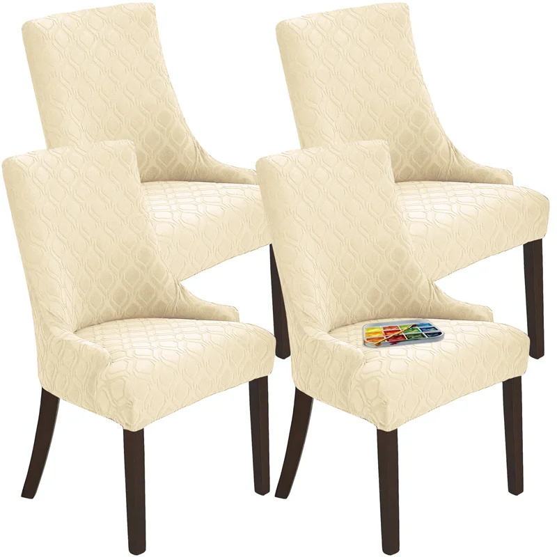 Sloping Back Chair Cover Stretch Jacquard Armchair Covers Wing Back Chairs Slipcover for Wedding Dining Living Room Armchairs
Sloping Back Chair Cover Stretch Jacquard Armchair Covers Wing Back Chairs Slipcover for Wedding Dining Living Room Armchairs