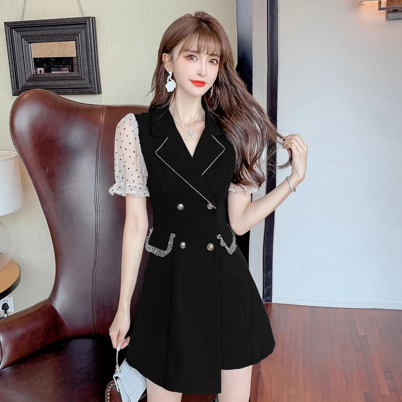 COIGARSAM Women One Piece Ladies Korea Dress Summer 2022 New French Style High Waist Black Dresses Dropshipping
COIGARSAM Women One Piece Ladies Korea Dress Summer 2022 New French Style High Waist Black Dresses Dropshipping