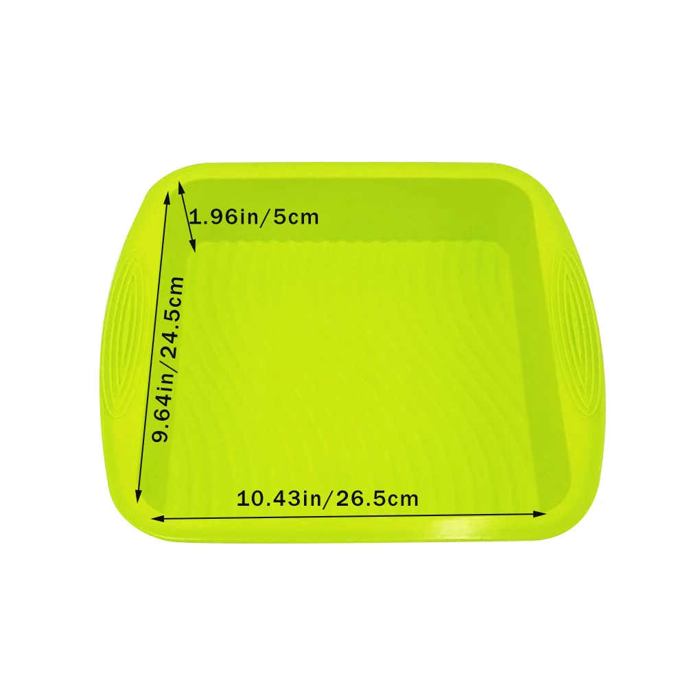 Square Silicone Mould Cake Pan Brownies Fudge Tray Bakes Flapjacks Anti-skid Handle High Kitchen Bake Cake Tool Random Color
Square Silicone Mould Cake Pan Brownies Fudge Tray Bakes Flapjacks Anti-skid Handle High Kitchen Bake Cake Tool Random Color