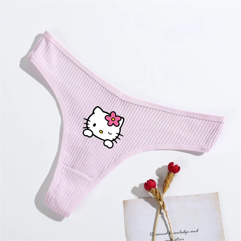 Hello Kitty New Thong Sexy Hot Girl Style Cute Embroidery Printing High Value Comfortable Seamless Cotton Underwear Women
Hello Kitty New Thong Sexy Hot Girl Style Cute Embroidery Printing High Value Comfortable Seamless Cotton Underwear Women