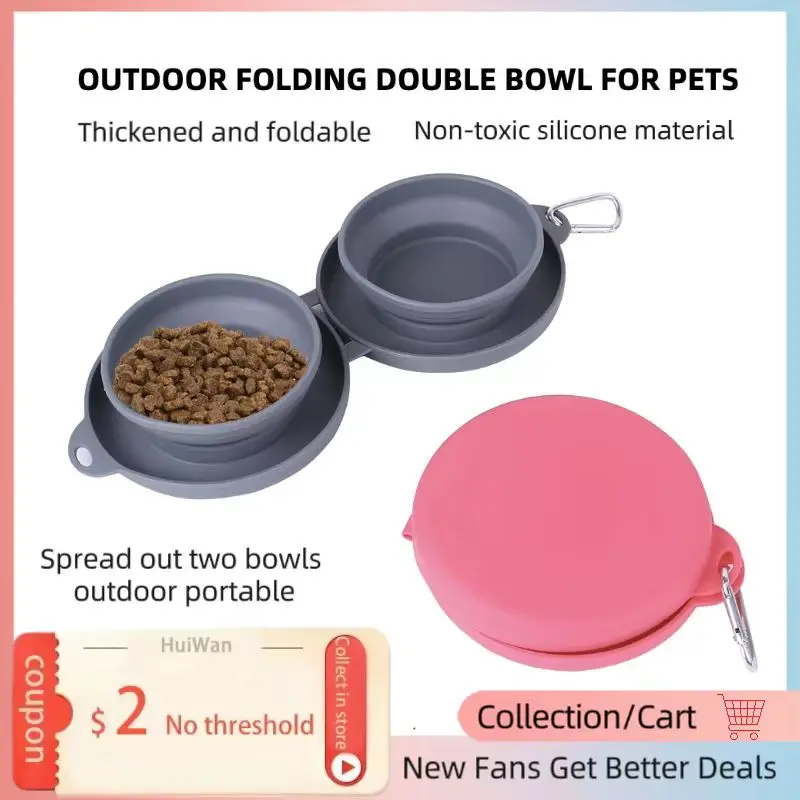 YMCY Thickened Folding Silicone Pet Bowl Outdoor Pet Double Bowl Tableware Wholesale Pet Supplies Portable Dog Bowl
YMCY Thickened Folding Silicone Pet Bowl Outdoor Pet Double Bowl Tableware Wholesale Pet Supplies Portable Dog Bowl