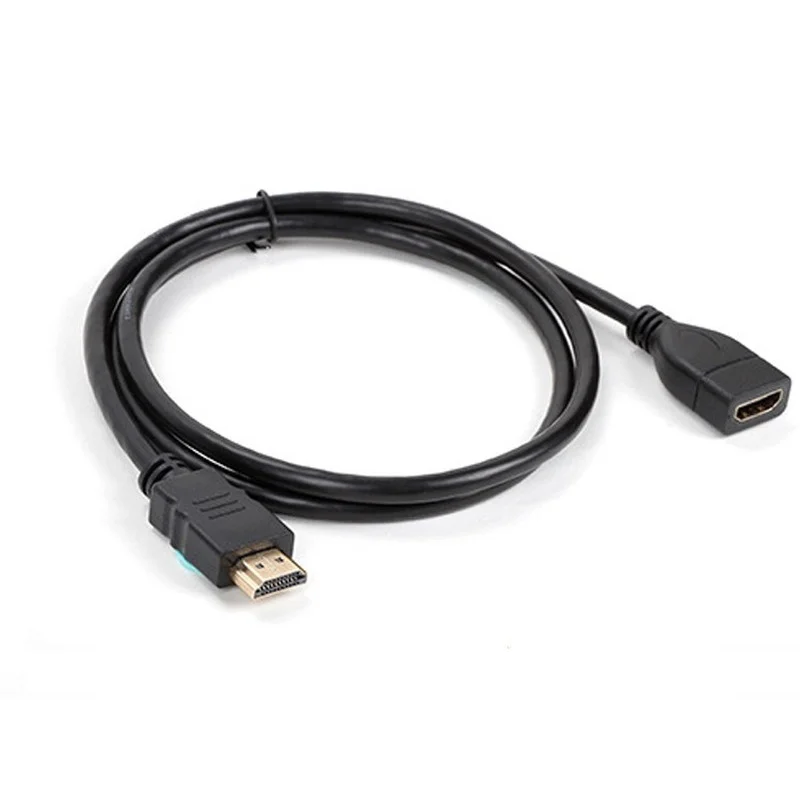 HDMI-совместимый Удлинительный кабель штекер-гнездо 1080p 3D 1 4 v M/F расширенный для HD TV