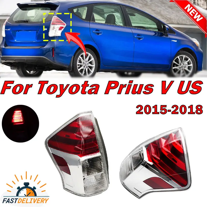 1 пара 2 шт. светодиодный задний фонарь указателя поворота для Toyota Prius V US 2015-2018