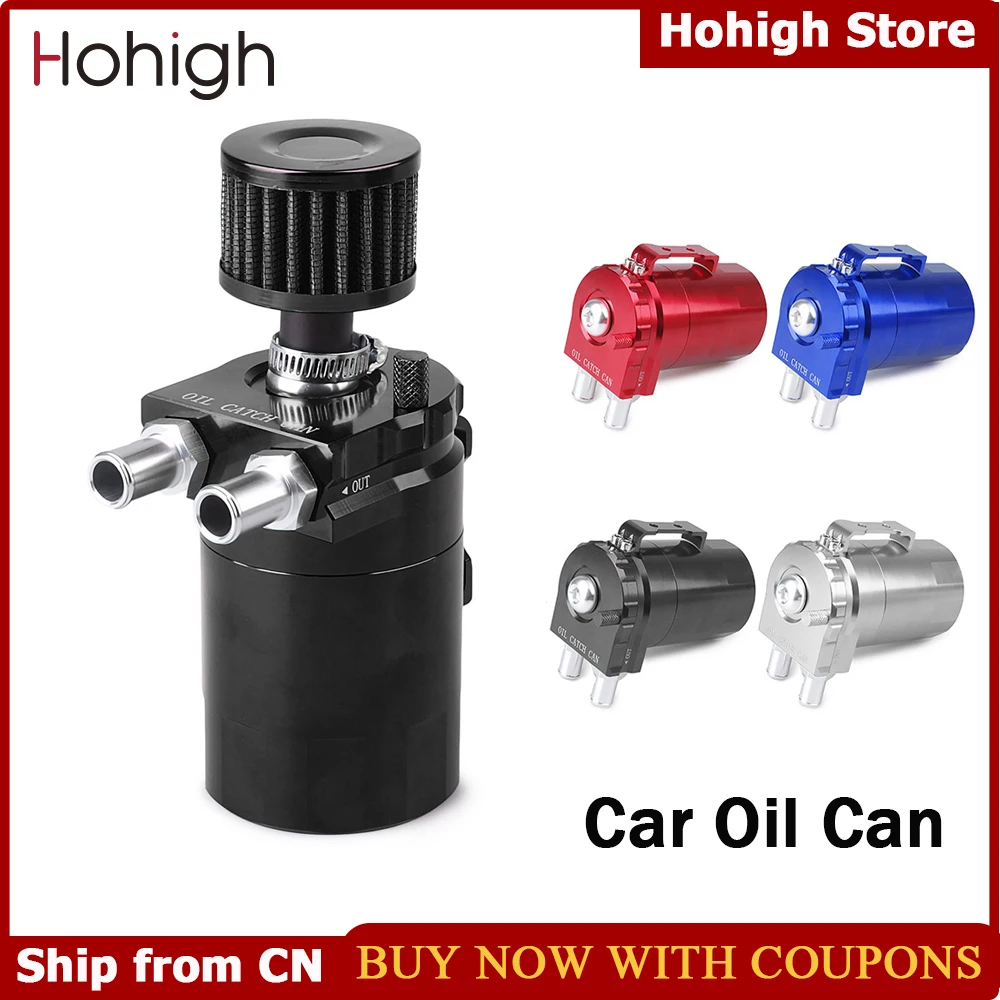 300ml Oil Catch Can Kit Car Universal Baffled Aluminum Oil Trap Reservoir Fuel Catch Tank With Air Filter Baffled Oil Tank Reser
300ml Oil Catch Can Kit Car Universal Baffled Aluminum Oil Trap Reservoir Fuel Catch Tank With Air Filter Baffled Oil Tank Reser