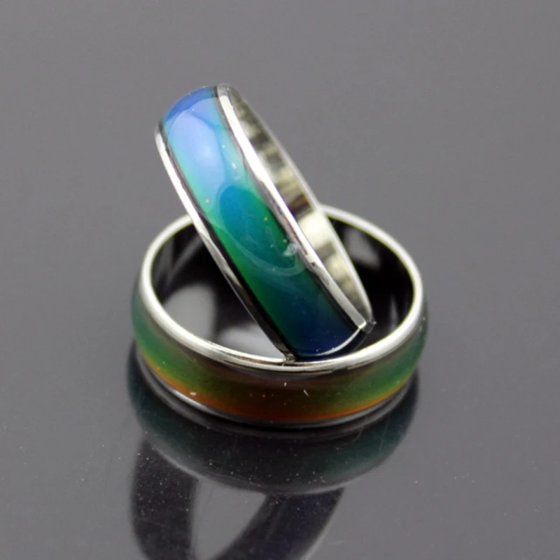 Magic Glazed Seven-Color Rings Temperature Changing Color Mood Ring Emotion Feeling Stainless Steel for Women Men Jewelry Ring
Magic Glazed Seven-Color Rings Temperature Changing Color Mood Ring Emotion Feeling Stainless Steel for Women Men Jewelry Ring