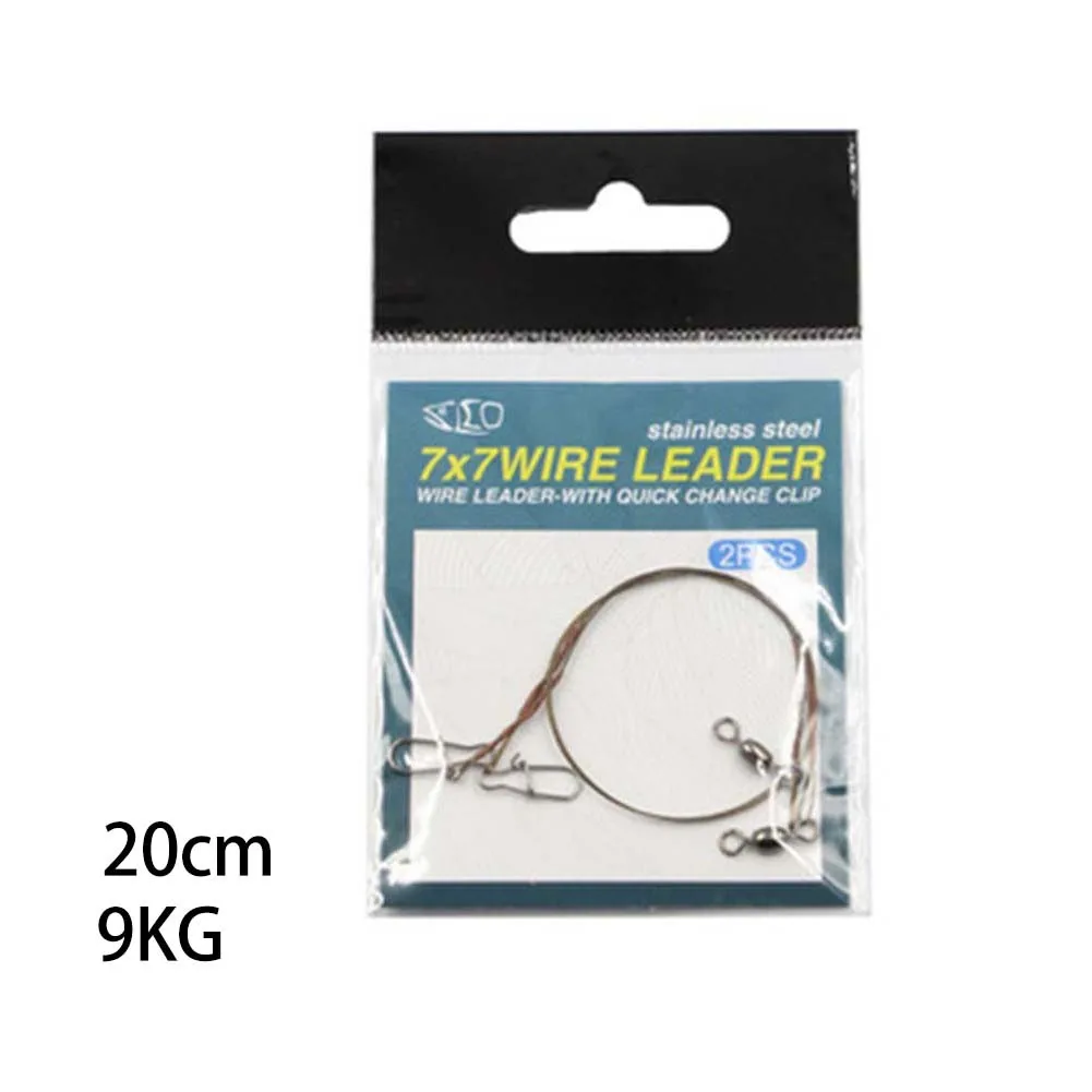 2pcs / A Pack Fishing Line Steel Wire Leader With Snap & Swivels Wire Leadcore Leash 20/30/40cm Titanium Thread Anti-bite Thread
2pcs / A Pack Fishing Line Steel Wire Leader With Snap & Swivels Wire Leadcore Leash 20/30/40cm Titanium Thread Anti-bite Thread