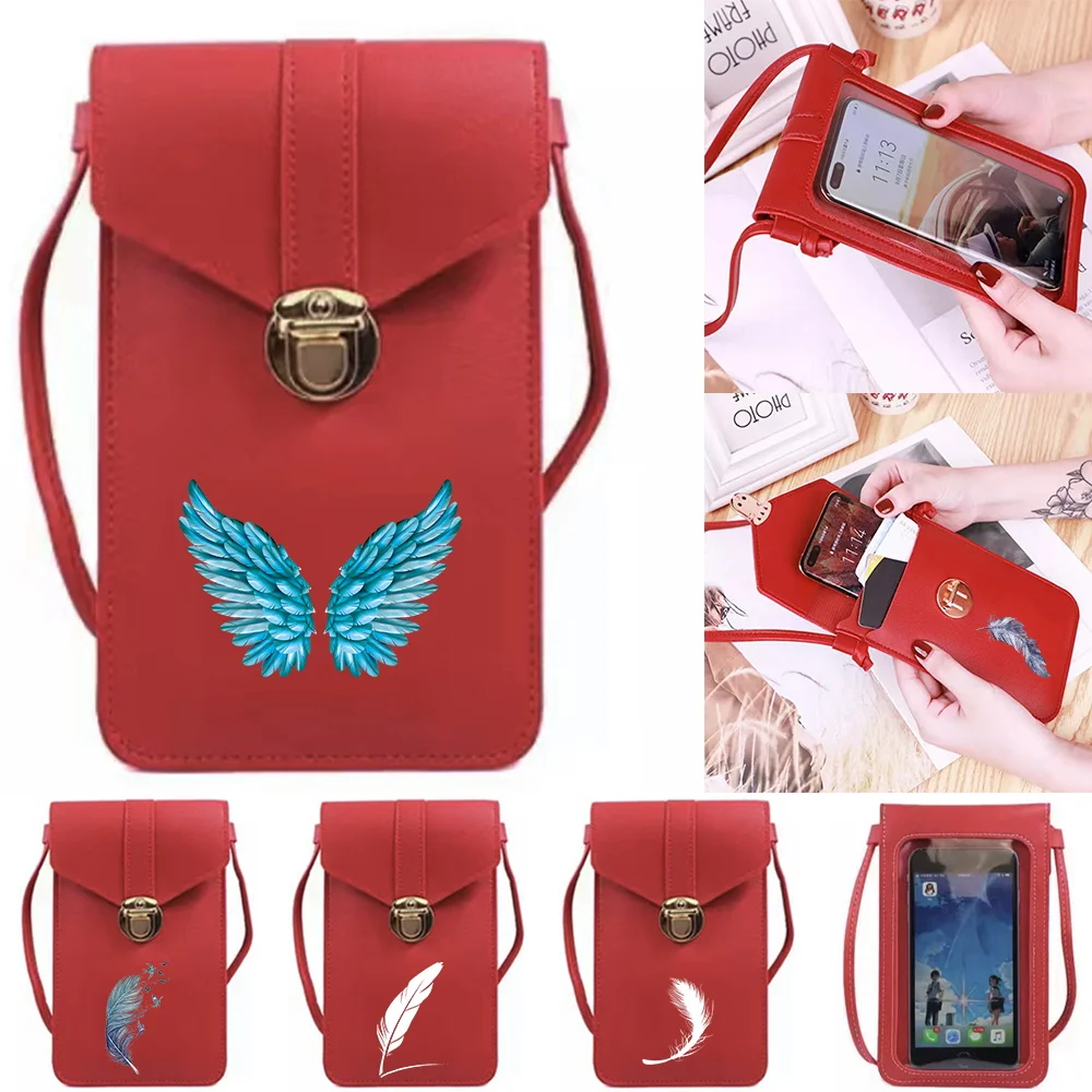 Touch Screen Universal for IPhone/Huawei/LG Mobile Phone Bag Women Crossbody Shoulder Bags Leather Purse Handbag Feather Series
Touch Screen Universal for IPhone/Huawei/LG Mobile Phone Bag Women Crossbody Shoulder Bags Leather Purse Handbag Feather Series