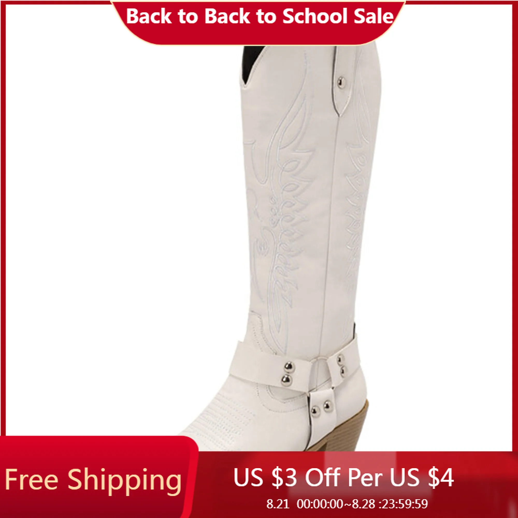 【ENMAYER】Embroidery Pattern Popular Fashion Western Boots Wood Grain Conical Thick Heel Plush Lining Winter Knee Length Boots
【ENMAYER】Embroidery Pattern Popular Fashion Western Boots Wood Grain Conical Thick Heel Plush Lining Winter Knee Length Boots