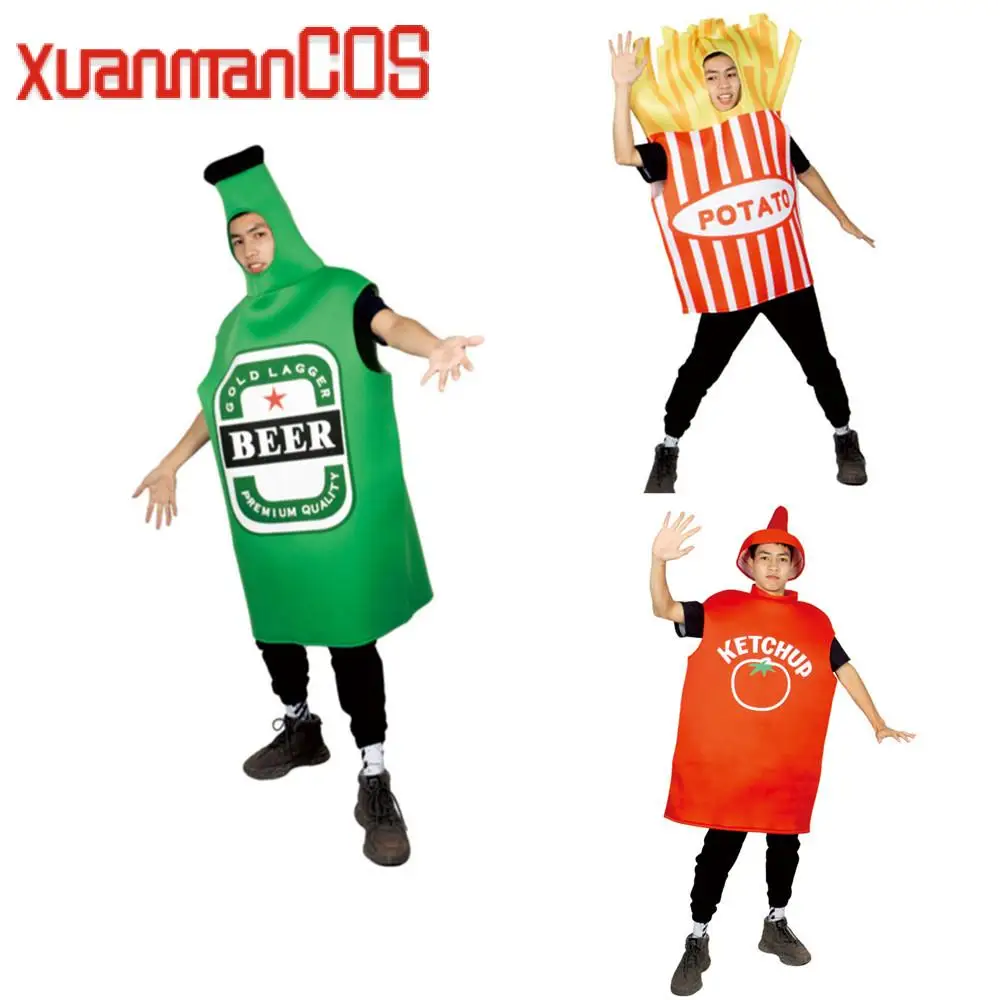 Унисекс, забавная еда, косплей, для взрослых, гамбургер, картофель фри, чипсы, талисман, костюм на Хэллоуин, Женская вечеривечерние, нарядное ... 
Унисекс, забавная еда, косплей, для взрослых, гамбургер, картофель фри, чипсы, талисман, костюм на Хэллоуин, Женская вечеривечерние, нарядное ...