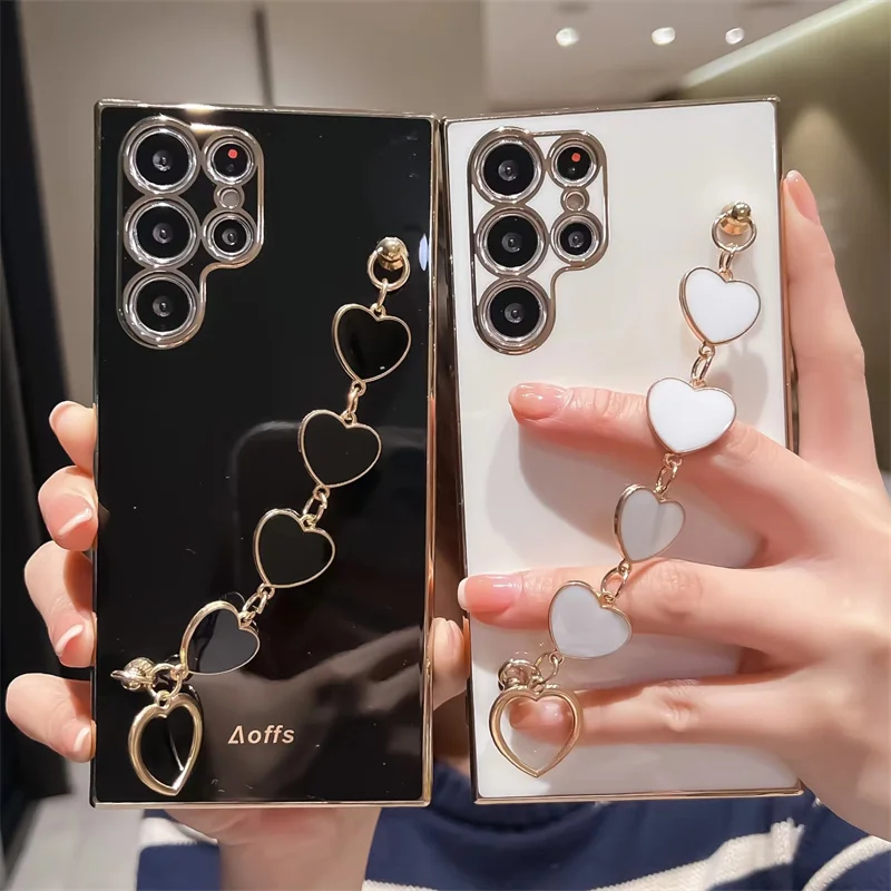 Luxury Electroplated Love Heart Bracelet Phone Case for Samsung S23 Ultra S10 S9 S8 A14 24 34 A54 04E M53 52 51 33 Note 10 Lite
Luxury Electroplated Love Heart Bracelet Phone Case for Samsung S23 Ultra S10 S9 S8 A14 24 34 A54 04E M53 52 51 33 Note 10 Lite