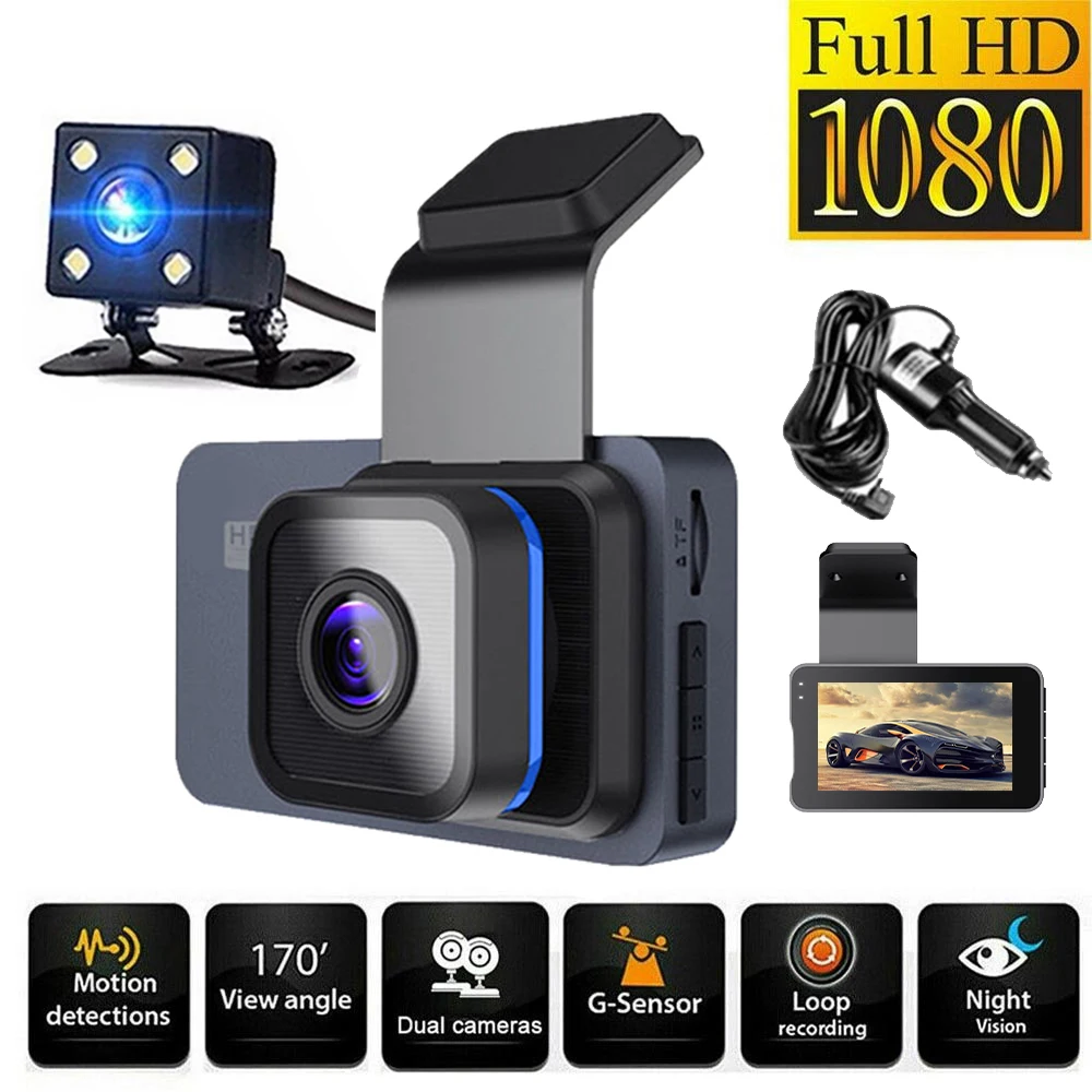 Dash Cam Car DVR 3.0 Full HD 1080P Rear View Camera Dual Lens Mirror Video Recorder Black Box Auto Parking Monitor Night Vision
Dash Cam Car DVR 3.0 Full HD 1080P Rear View Camera Dual Lens Mirror Video Recorder Black Box Auto Parking Monitor Night Vision