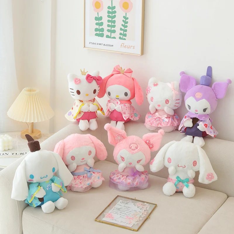 20cm Sanrio Cute Plush Toy Cinnamoroll Kuromi Plushies Stuffed Anime My Melody in Kimono Doll Birthday Gifts For Child Girl
20cm Sanrio Cute Plush Toy Cinnamoroll Kuromi Plushies Stuffed Anime My Melody in Kimono Doll Birthday Gifts For Child Girl