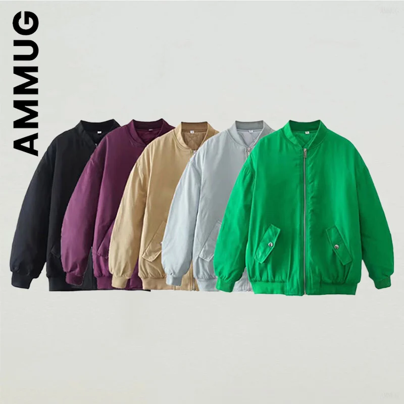 Ammug Jacket Winter Hip Hop Women Stylish Bomber Jackets Casual Unisex Boyfriend Simple Overcoats Basic Tops Female Clothes
Ammug Jacket Winter Hip Hop Women Stylish Bomber Jackets Casual Unisex Boyfriend Simple Overcoats Basic Tops Female Clothes