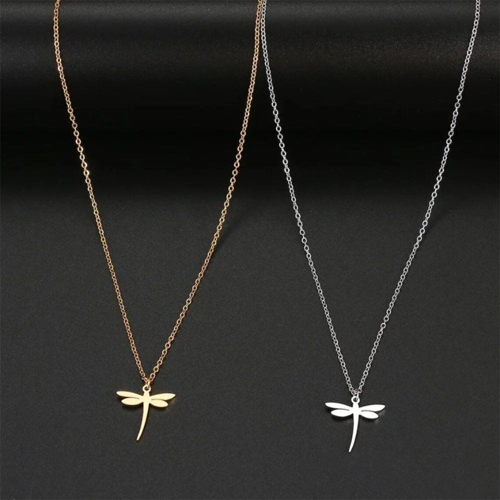 Simple Dragonfly Pendant Stainless Steel Insect Necklace Charm Fashion Choker Chain Necklaces for Women Jewelry Gift
Simple Dragonfly Pendant Stainless Steel Insect Necklace Charm Fashion Choker Chain Necklaces for Women Jewelry Gift