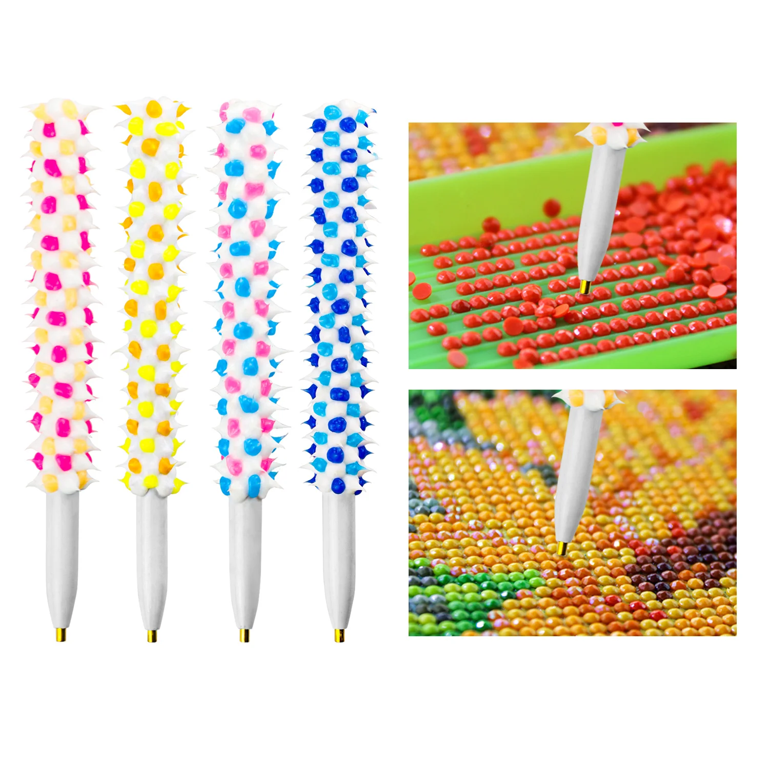 5D Portable Pointed Drill Pen Novelty Spiny Nail Pen DIY Crafts Rhinestone Picture Plastic Diamond Painting Tool
5D Portable Pointed Drill Pen Novelty Spiny Nail Pen DIY Crafts Rhinestone Picture Plastic Diamond Painting Tool