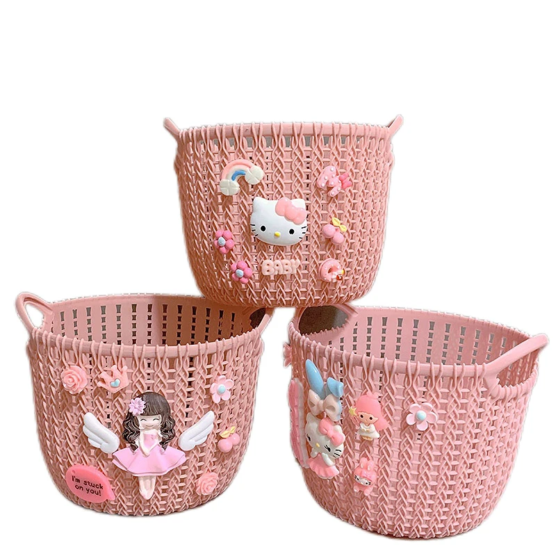 Оригинальная корзина для хранения одежды ручной работы Kawaii, Настольная корзина для хранения косметики
Оригинальная корзина для хранения одежды ручной работы Kawaii, Настольная корзина для хранения косметики