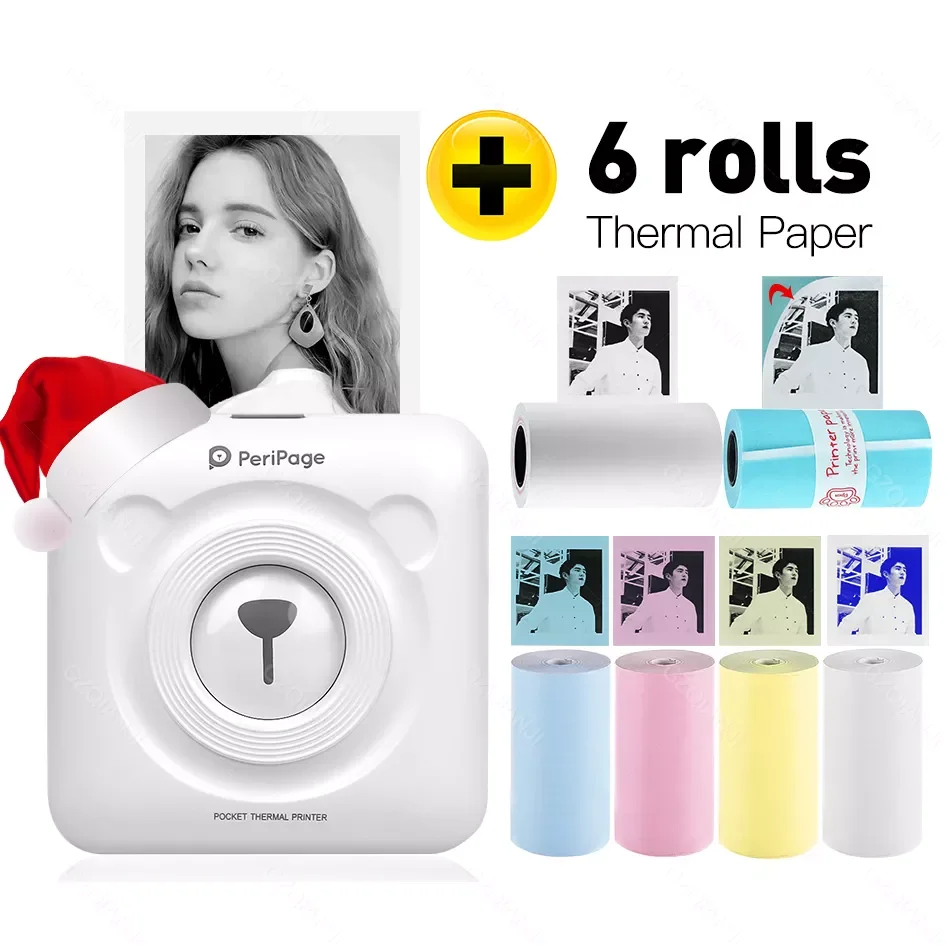 PeriPage A6 Mini Portable Thermal Printer Photo Pocket Label Sticker Printer Paper Roll 58mm Wireless Bluetooth Printing Maker
PeriPage A6 Mini Portable Thermal Printer Photo Pocket Label Sticker Printer Paper Roll 58mm Wireless Bluetooth Printing Maker