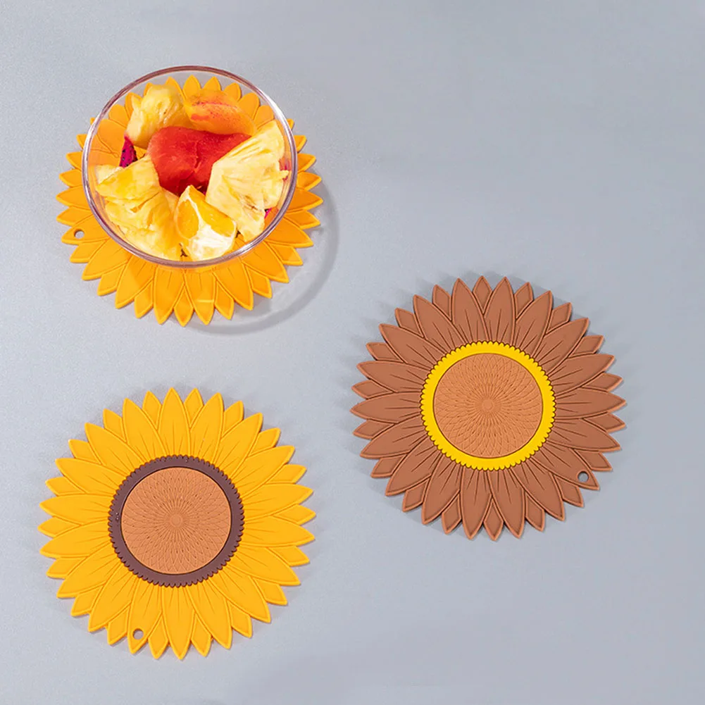 Sunflower Silicone Mat Pad Drink Coaster Non Slip Insulation Pot Holder Placemat For Home Office Desk Table Kitchen Accessories
Sunflower Silicone Mat Pad Drink Coaster Non Slip Insulation Pot Holder Placemat For Home Office Desk Table Kitchen Accessories