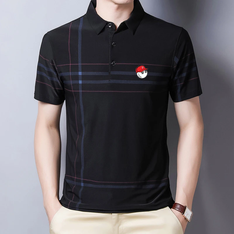 Summer Men's Golf Shirts Quick-drying Breathable Polo T Shirt Short Sleeve Top Luxury Golf Wear Man Fashion Golf Clothing
Summer Men's Golf Shirts Quick-drying Breathable Polo T Shirt Short Sleeve Top Luxury Golf Wear Man Fashion Golf Clothing