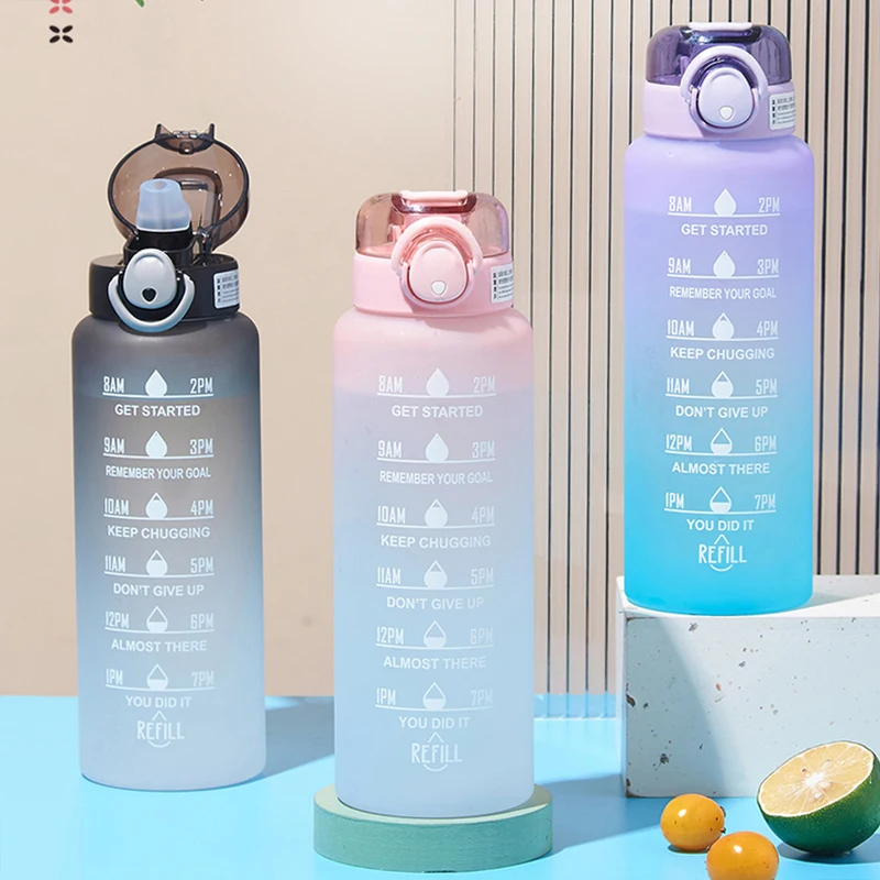 1 Liter Motivational Water Bottle With Straw Noozle with Time Marker Leakproof Sports Water Bottle for Gym Camping Tour
1 Liter Motivational Water Bottle With Straw Noozle with Time Marker Leakproof Sports Water Bottle for Gym Camping Tour
