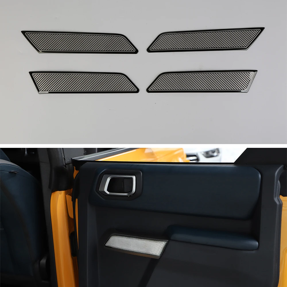 Car Interior Door Armrest Panel Decoration Cover Trim For Ford Bronco 2021+ Auto Accessories 4pcs
Car Interior Door Armrest Panel Decoration Cover Trim For Ford Bronco 2021+ Auto Accessories 4pcs